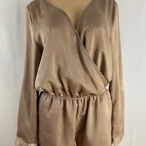 ⚡️Very J • Silky Long Sleeve Romper